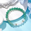 Natural Mixed Gemstone Beaded Stretch Bracelets for Women BJEW-JB11332-02-1