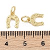 Rack Plating Brass Charms KK-Q028-45G-2