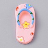 Opaque Resin Cabochons RESI-WH0077-30B-1