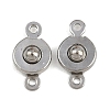 304 Stainless Steel Snap Clasps STAS-K311-03P-1