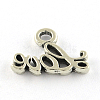 Tibetan Style Alloy Charms TIBEP-S297-07AS-RS-2