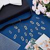 36Pcs 4 Styles 304 Stainless Steel Linking Rings STAS-BBC0006-52-3