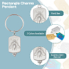 DICOSMETIC 18Pcs 3 Colors 201 Stainless Steel Pendants STAS-DC0013-46-4