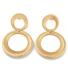 Ring 304 Stainless Steel Dangle Stud Earrings EJEW-L287-075G-4