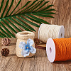 Craftdady 2Rolls 2 Colors Earthy Colored Jute Cord OCOR-CD0001-06-15