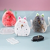 Cat Shape Alarm Clock Ornament DIY Silicone Mold PW-WG44451-01-2