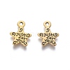 Gift Ideas for Men On Valentines Day Tibetan Style Alloy Star Carved Word Just for You Message Charms GLF1272Y-1