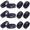 50Pcs Imitation Leather with Alloy Waist Belt Keeper Rings FIND-CP0002-44-1