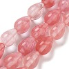 Cherry Quartz Glass Beads Strands G-B106-A01-01-1