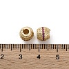 Brass Micro Pave Cubic Zirconia Beads KK-C071-07KCG-02-3