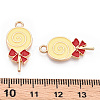 Alloy Enamel Pendants ENAM-S119-041D-3