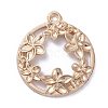 Zinc Alloy Open Back Bezel Pendants PALLOY-E577-22KCG-1