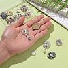 BENECREAT 16Pcs 6 Style ABS Plastic Imitation Pearl & Alloy Cabochons RB-BC0001-04-4