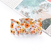 Flower Pattern PVC Claw Hair Clips PW-WG85920-01-1