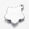 304 Stainless Steel Pendants STAS-P171-54P-3