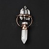 Natural Quartz Crystal Big Pointed Pendants G-D468-18R-3