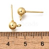 201 Stainless Steel Stud Earring Findings STAS-R156-01G-04-2