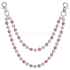 1Pc Polymer Clay Rhinestone Round Beaded Pants Chains AJEW-BM0001-29A-02-1