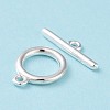 Eco-friendly Brass Toggle Clasps KK-D082-14S-3