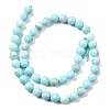 Natural Magnesite Beads Strands G-P598-E-8mm-01-3
