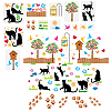 14Pcs 14 Styles Animal Theme PET Hollow Out Drawing Painting Stencils DIY-WH0394-0142-1