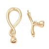 Brass Toggle Clasps KK-K391-11G-2