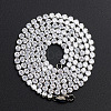 Hip-hop Street Style Titanium Steel Rhinestone Cup Chains Necklace for Men and Women FN4235-7-1