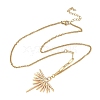 304 Stainless Steel Micro Pave Clear Cubic Zirconia Pendant Necklaces for Women NJEW-Z103-01G-06-4
