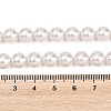 Frosted Glass Pearl Beads Strands GLAA-A044-08A-04-4