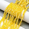 Transparent Electroplate Glass Beads Strands LS-GLAA-F029-2mm-C22-4