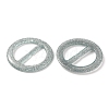 Flat Round Resin Buckle Clasps CRES-WH0013-15J-2