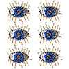 Evil Eye Felt Cloth Patches PATC-WH0007-13-1
