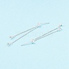 925 Sterling Silver Stud Earring Findings STER-P047-11A-S-3