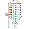 Glass Teardrop/Cone Hanging Suncatchers PW-WG82924-01-1