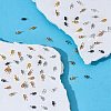 100Pcs 5 Colors Brass Cup Peg Bails Pendants KK-SZ0005-26-7