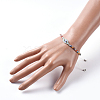 Adjustable Nylon Thread Braided Bead Bracelets BJEW-JB05157-04-5
