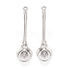 304 Stainless Steel Pendants STAS-N114-64P-1
