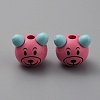 Wood European Beads WOOD-WH0029-69A-1