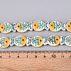 Dyed & Heated Glass Enamel Beads GLAA-T023-45D-4