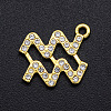 Alloy Rhinestone Charms PALLOY-S098-DA024-11-1