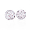 Transparent Handmade Blown Glass Globe Beads LS-GLAA-T012-35B-04-2