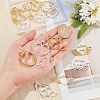 16Pcs 4 Style Alloy Open Back Bezel Big Pendants FIND-OC0001-65-3