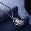 Trendy 925 Sterling Silver Pendant Necklace NJEW-BB30718-5