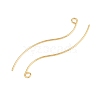 Brass Earring Findings KK-A274-17C-G-2