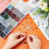   1920Pcs 32 Styles Baking Painted & Spray Painted Crackle & Transparent & Imitation Pearl Glass Beads GLAA-PH0002-93-3