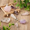  Jewelry 9Pcs 9 Styles Natural Gemstone Pendants G-PJ0001-02-6