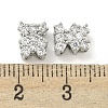 Brass with Clear Cubic Zirconia Charms KK-Q820-22P-3