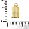 Brass Enamel Pendants KK-C110-37G-03-3
