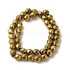 Electroplated Synthetic Magnetic Hematite Beads Strands G-I364-J01-3