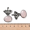 Natural Rose Quartz Pendants G-F777-02AS-05-3